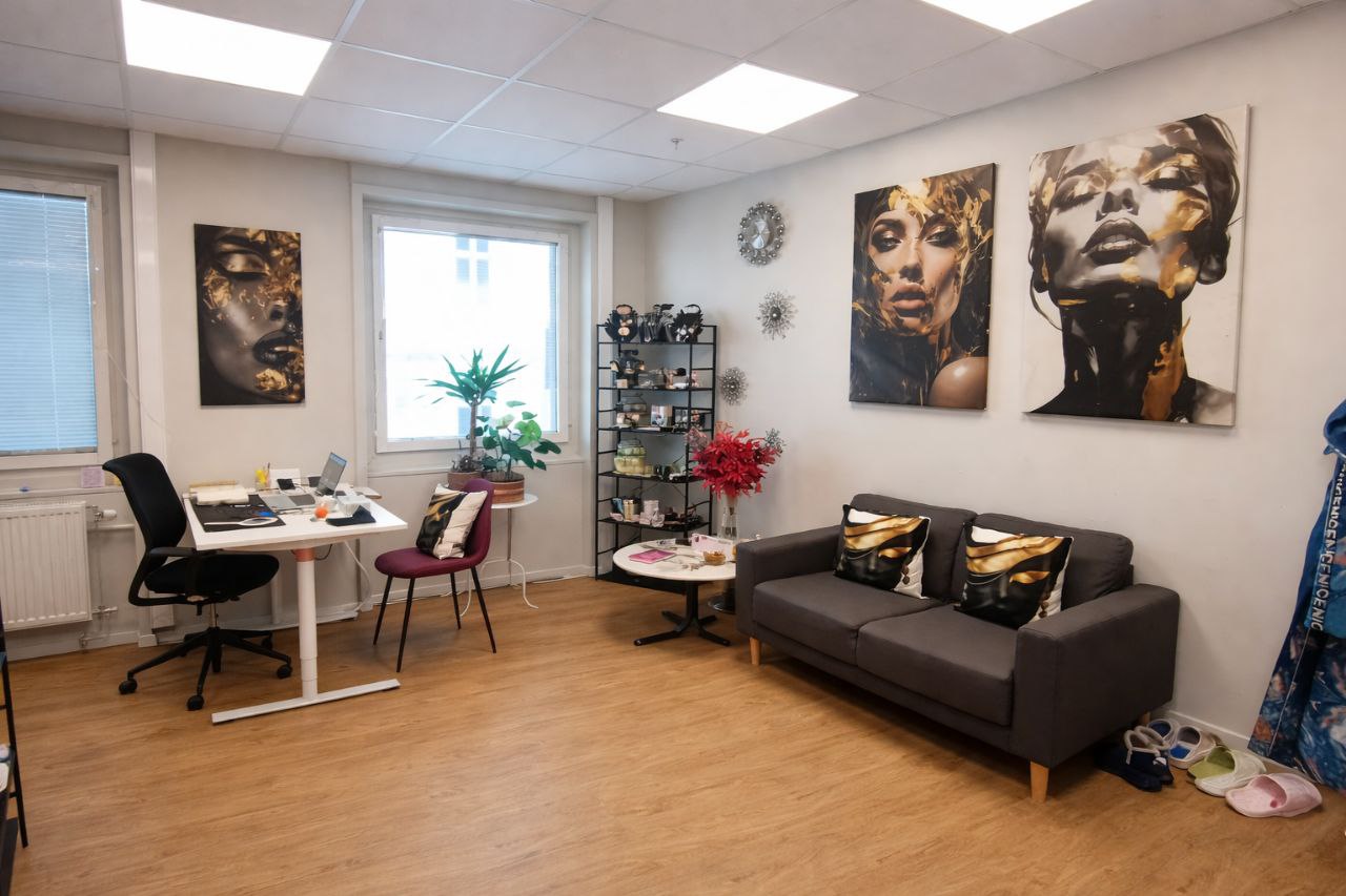 Modern reception area